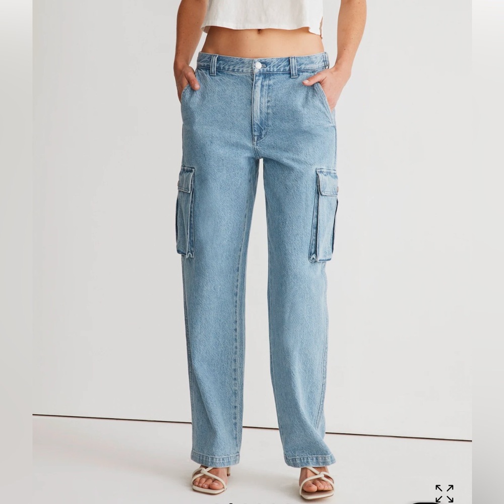 Madewell Low-Slung Straight Cargo Jeans!